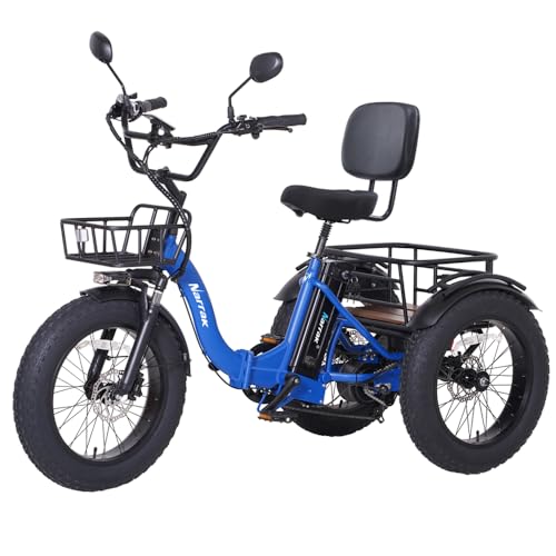 NARRAK Electric Tricycle for Adults,Fat Tire...