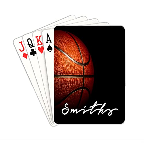 Basketball Playing Cards Funny Poker Cards Custom Personalized Playing Cards With Photo Name Customized Deck Of Playing Cards For Party Favors Birthday Gifts For Friends Family #TOP17