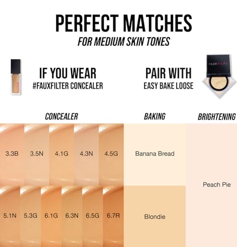Huda Beauty Mini Easy Bake - Cipria Sfusa Per Cottura E Fissazione, Color Pesca (Formato Mini 6 G) - 8