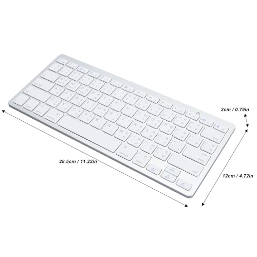 Zopsc Bilingual Bluetooth Keyboard, Computer Keyboards for iOS, for Android, for Wins, Super Slim Keyboard for SmartTV, for OS X Systems, Korean Chinese Thai (Thai)