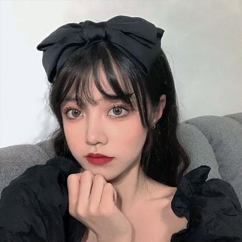 Big Hair Bows Knotted Bow Headband with Non-Slip Hairband - Costume Headpiece for Women and Girls