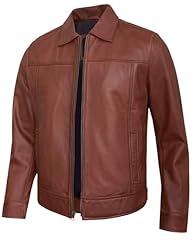 Brown - Jerrsy Vintag Leather Jacket