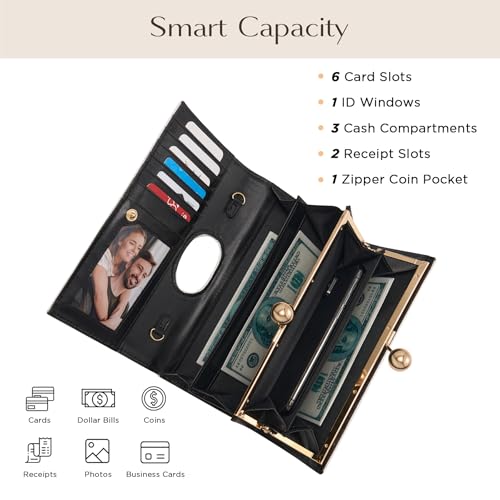 CHUNLI Elegant Clutch Purses for Women Evening Bag with Credit Card Slots & Wristlet for Weddings, Parties, and Proms — view 3