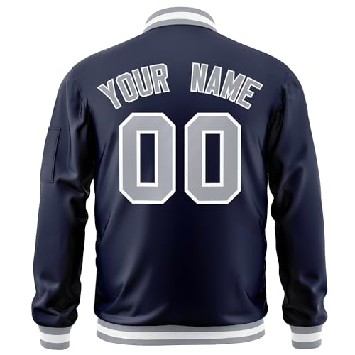 Custom Men's Fashion Varsity Jacket Casual Sportswear Zipper Letterman Jackets Stitched Letters Logo3