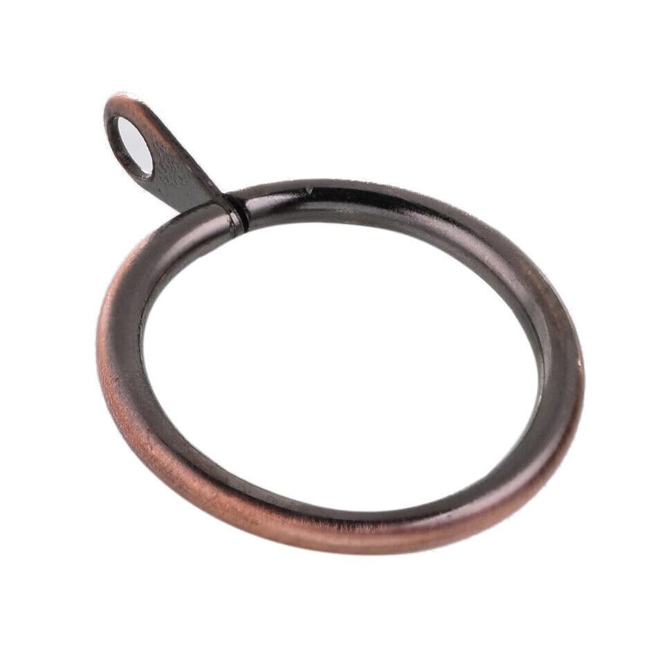 Lister Cartwright 19 mm Curtain Rings Antique Copper Metal(10x Curtain Rings)