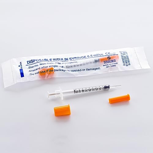 U-100 1/2ml 31ga 0.5cc 31G x 8 mm (5/16\"), Lab Disposable Dispensing Supplies, 100Pack - Thumbnail 6