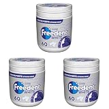 FREEDENT WHITE - Chewing-Gum Menthe Forte - Sans Sucres - Boîte de 60 dragées - 84g (Lot de 3)