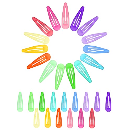 60Pcs Metal Snap Hair Clips,1.96 Inch/ 5 Cm Girls Hair Clips Cute Candy Color Hair Clips Mini Hair Barrettes Small Bb Hairpins For Baby Toddler Kids Teens Girls Hair Accessories (15 Colors) #TOP25