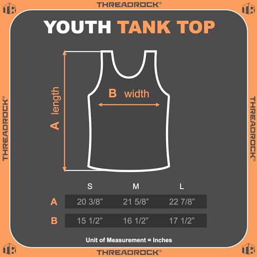 Threadrock Girls Live Love Softball Youth Tank Top4