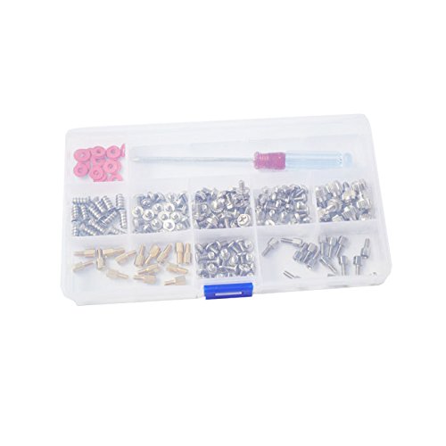 180pcs Personal Computer Screws PC Standoff M3 M5 M6 Phillips Head Assortment Kit for Hard Drive Computer Case Motherboard Fan Power Graphics (Extra: Phillips Screwdriver)