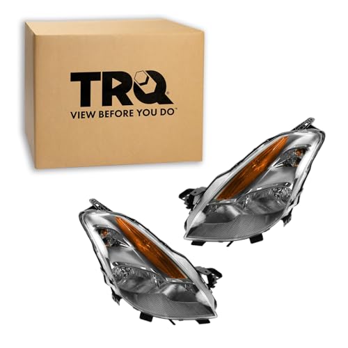 Image of TRQ Headlight Assembly Set NI2502176 NI2503176 Compatible with 2008-2009 Nissan Altima