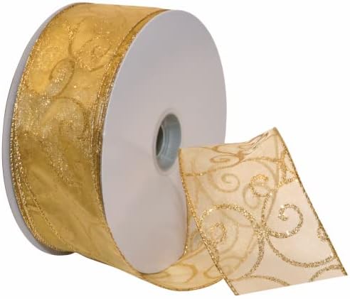 Morex Ribbon # 7416 Garten, 6,3 cm x 45,7 m, grün