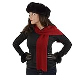 Leather Gloves for Women – Lambskin Leather Driving Gloves Women with Cashmere Lining Ski Gloves-Winter Gloves