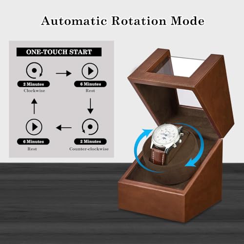 image for Anyasun Watch Winder,Automatic Single Watch Winder for Women's and Men