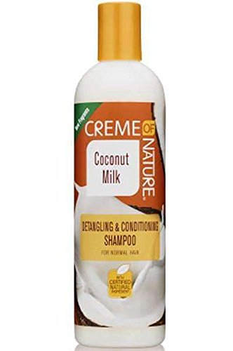 Shampoo With Coconut Milk By Creme Of Nature, Detangling And Conditioning Formula For Normal Hair, 12 Fl Oz #TOP6