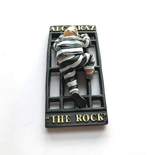 Imán decorativo 3D Alcatraz Island San Francisco 8x4 cm miniatura 2