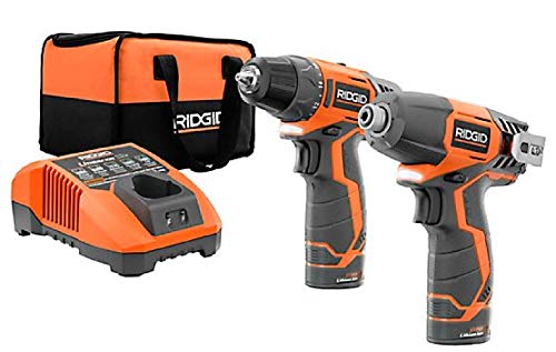 RIDGID R9000 12V Hyper Lithium-Ion Drill/Driver and Impact Driver Combo Kit (2-Tool) with (2) 1.5Ah Batteries