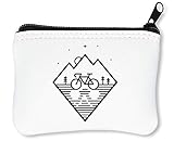 Größe: 12 x 8cm. Bike Dreams Artwork Design Reißverschluss-Geldbörse Brieftasche Geldbörse