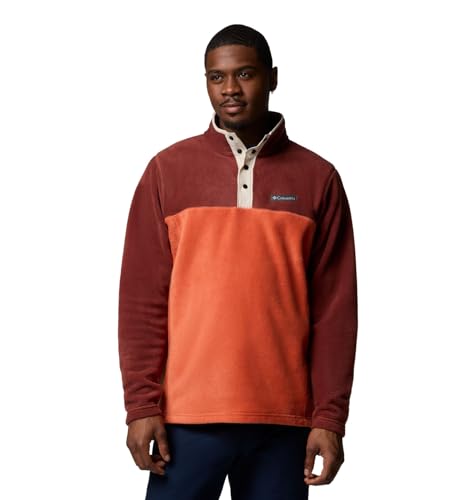 Columbia Men's Steens Mountain Half Snap 2, Fleece Pull Over, Tuscan/Spice, M Columbia Men's Steens Mountain Half Snap 2, Fleece Pull Over, Tuscan/Spice, M