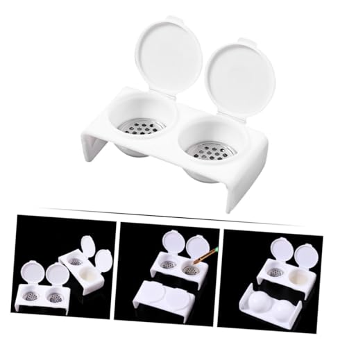 Recipiente Dappen dobles para esmalte de uñas miniatura 4