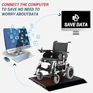 Wheelchair Scale with Dual Ramp for Home use 1000x0.2lb,Portable Medical Weighing Scale