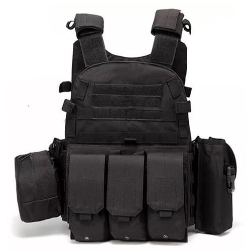 Gilet airsoft multifonctionnel et porte-plaque Molle réglable de Jorzer Sporting Goods