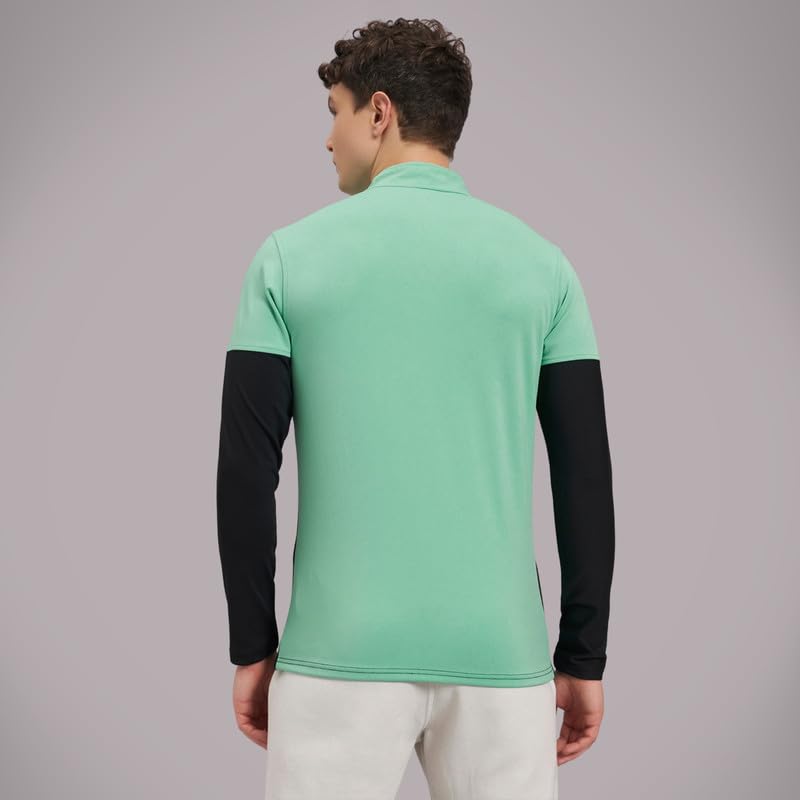 Image of ATICX Polyester Full Sleeve Compression High Turtle Neck Sports Jersey T Shirt for Men - Quick Dry Fit Gym Workout Top for Running, Swimming, Training, Cycling, Football, Badminton
