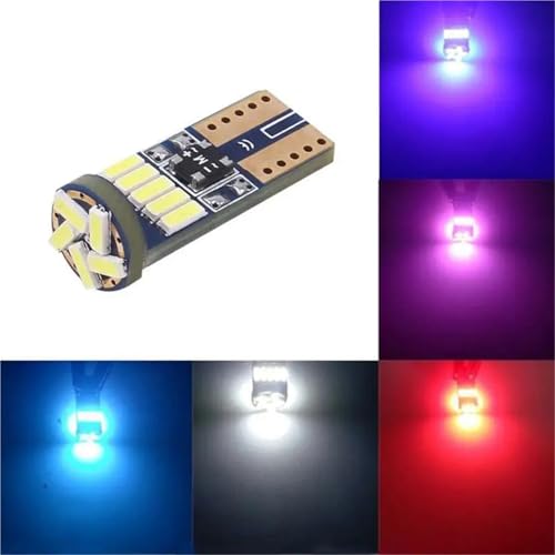 Lámpara LED para auto W5W T10 10PCS 6000K 12V blanca miniatura 6