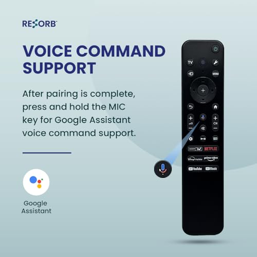 Image of LED 800 Voice Compatible Voice Remote for All Sony RMF-TX811D and Bravia 4K UHD LED LCD HD Smart TVs (Please Match Buttons with Your Old Remote Before Placing Order)