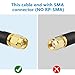 MOOKEERF KMR240 SMA Male to SMA Male Coaxial Cable 50 ohm Coax Ultra Low Loss Antenna Extension for 3G/4G/5G/LTE Network Equipment, GPS, RF Radio (1FT 2PCS)