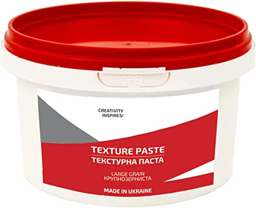 ✅ VARIETÀ NELL’APPLICAZIONE: Questa pasta rilievo per texture può essere mischiata con vernici acriliche. Questo stucco artistico conserva il 95% del colore