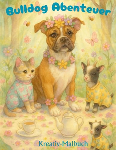 Bulldog Abenteuer: Kreativ-Malbuch