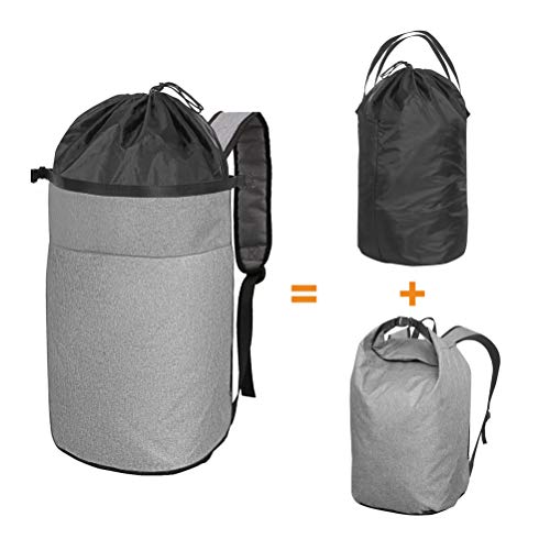 Cuddly Nest Oxford Laundry Bag 2 in 1 - Durable Laundry Backpack