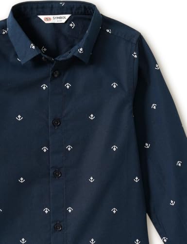 Image of Amazon Brand - Symbol Boys Regular Cotton All Over Printed Full Sleeve Shirt