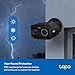 Tapo Outdoor Security Camera Wireless, 1080P, Up to 180-Day Battery, Free Person Detection, Custom Zones, Color Night Vision, SD/Could Storage, Wrks w/Alexa/Google, Ideal for Homeowners(C401) Black