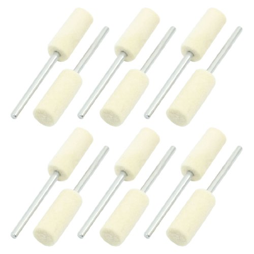 Aexit 3mm Dia Abrasives Mandrel 8mm Grinding Wool Felt bo-bs Rotary Tool 12 in 1 Model:40as524qo21
