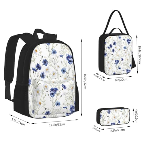 Sac à dos imprimé floral 3 en 1 avec compartiment repas NEZIH - 4