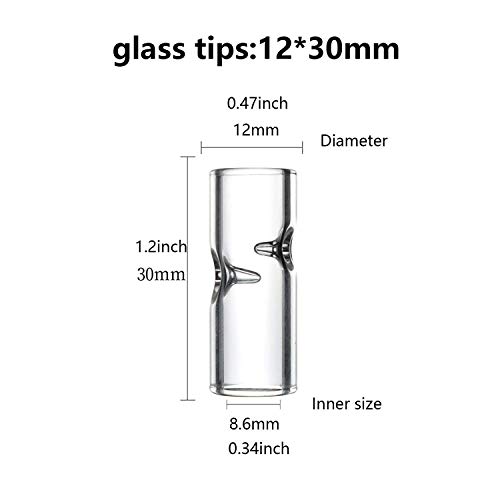 Glass Tips 40 Pack- 12X30Mm For Backwoods, Hemp, Wraps, Papers By Caligars #TOP2