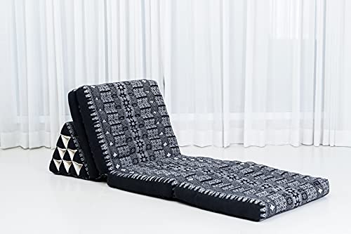Image of Leewadee Thai Foldable Floor Mat 89 x 20 inches Kapok with Backrest