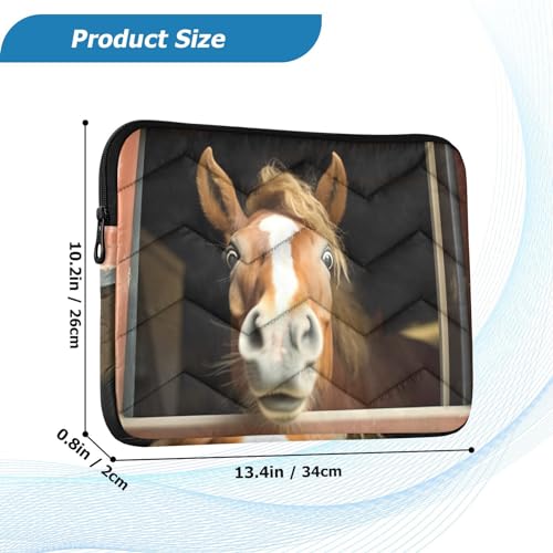 Funda para laptop 13-14 pulgadas diseño caballo impermeable miniatura 3