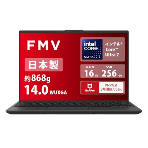 xm m[gp\R { Copilot+ AI FMV Note U WU1-K1 (Win 11/14.0^/Core Ultra 7/16GB/SSD 256GB/OfficeȂ) AZ_WU1K1_Z858
