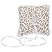 Xiuyer Anillo Almohada Portador, Mini Arpillera Encaje Joyas Almohada, Cojín para Alianzas con Tela de Saco y Puntilla para Playa Ceremonia Fiesta Bodas Cafetería Bar (15 × 15 cm, Marrón )