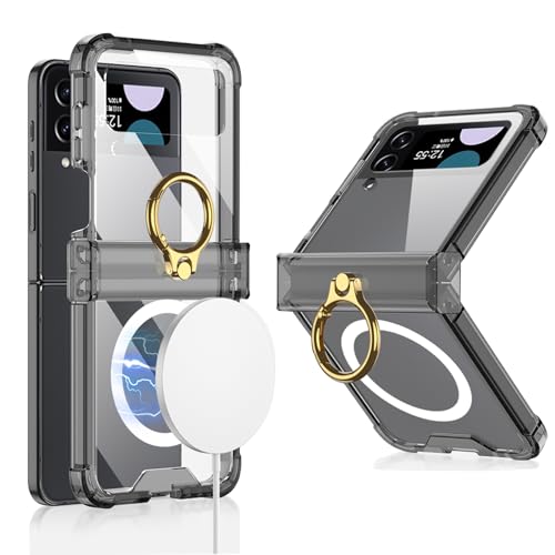 Coque Samsung Z Flip 4 antichoc transparente fine avec bague