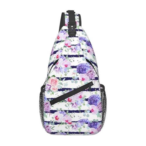 Striped Succulents Stylish Men'S Messenger Bag - Durable Polyester, Huge Capacity & Adjustable Strap