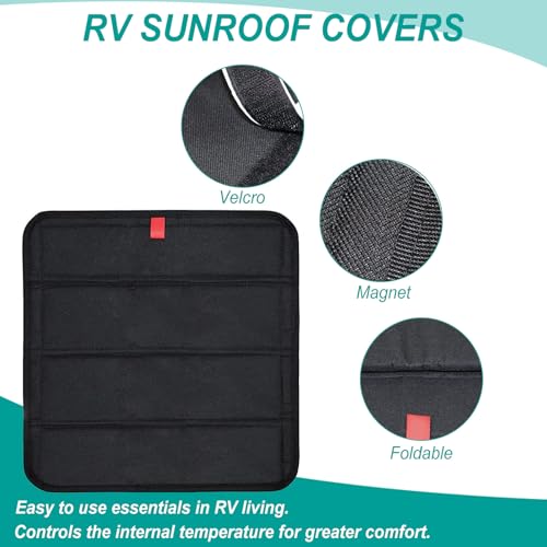 Dachfenster Abdeckung Wohnmobil, Faltbar Wohnwagen Dachfenster Abdeckung RV Fenster Abdeckung für RV, Wohnwagen, Campingbusse