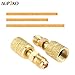 Aupoko R410A Straight Swivel Adapter, R410A Mini Split Adapter with 5/16’’ SAE Female x 1/4’’ SAE Male Quick Couplers Thread, Fits for HVAC Air Conditioner Mini Split System - 2 PC