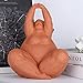 XYQXYQ Fat Lady Figurines Yoga Decor,Woman Sculpture Yoga Figurine Creative Woman Ornament Vintage Home Decoration Room Table Craft Gifts (B)