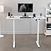 VIVO 60-inch Electric Height Adjustable 60 x 24 inch Stand Up Desk, White Dry Erase Solid One-Piece Table Top, White Frame, Home & Office Furniture Sets, B0 Series, DESK-KIT-W06WE