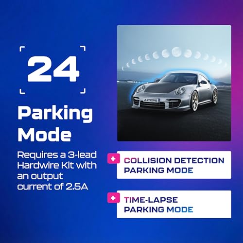 Image of AZDOME M330 1080P FHD Dash Cam, Built-in WiFi Dashcams for Cars, Voice Control Car Camera, 0.96 inch Screen, Super Capacitor, Night Vision, G-Sensor, Parking Monitor, Loop Recording
