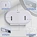 Twin Jumbo Roll Toilet Paper Dispenser, Commercial 9” Double Toilet Paper Holder Wall Mount, Industrial Tissue Dispenser with Key Lock, Tissue Holder with Dual Dispenser for Bathroom